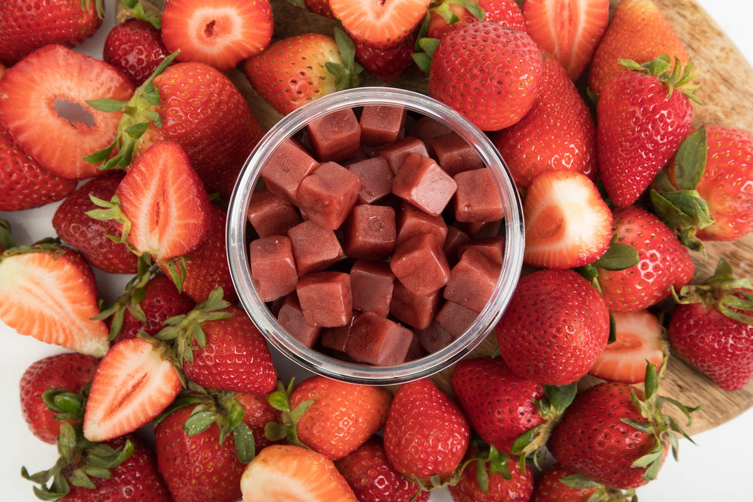 Lion's Mane mushroom gummies with natural strawberry flavor
