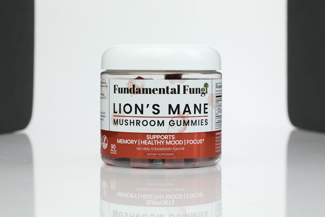 Fundamental Fungi Lion's Mane mushroom gummies bottle