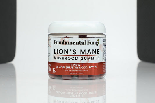 Fundamental Fungi Lion's Mane mushroom gummies bottle